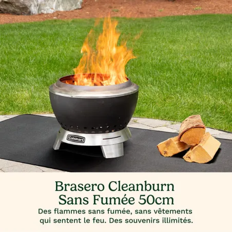 Brasero de table sans fumée Cleanburn 50 cm Noir - CUISINART - COH1900EU