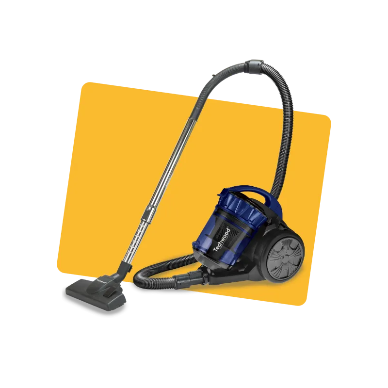 Aspirateur cyclonique sans sac 2,5L bleu - TECHWOOD - ASPITAS3600TECH