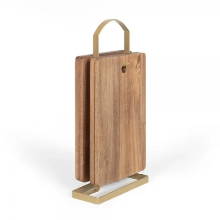 Set de 4 planches à découper avec support - LIVOO - MES152