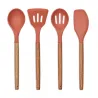 Set de 4 ustensiles de cuisine avec pot Terracotta - LIVOO - MES153