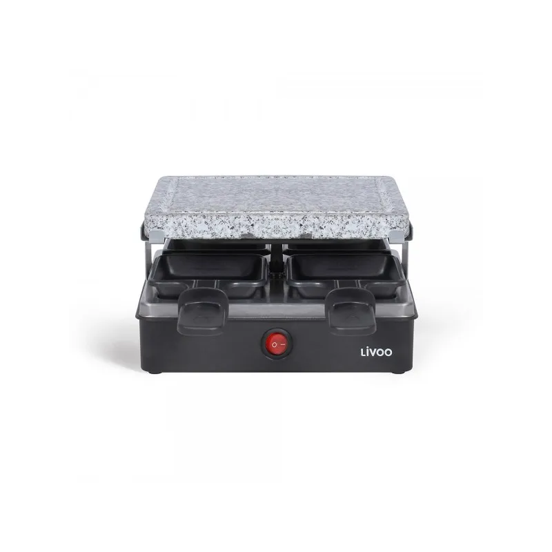 Appareil à raclette 4 personnes 600W Noir - LIVOO - DOC242