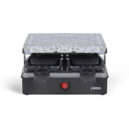 Appareil à raclette 4 personnes 600W Noir - LIVOO - DOC242