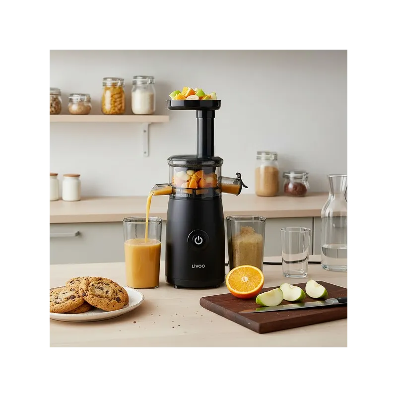 Extracteur de jus compact 150W 0,8L Noir - LIVOO - DOD215N