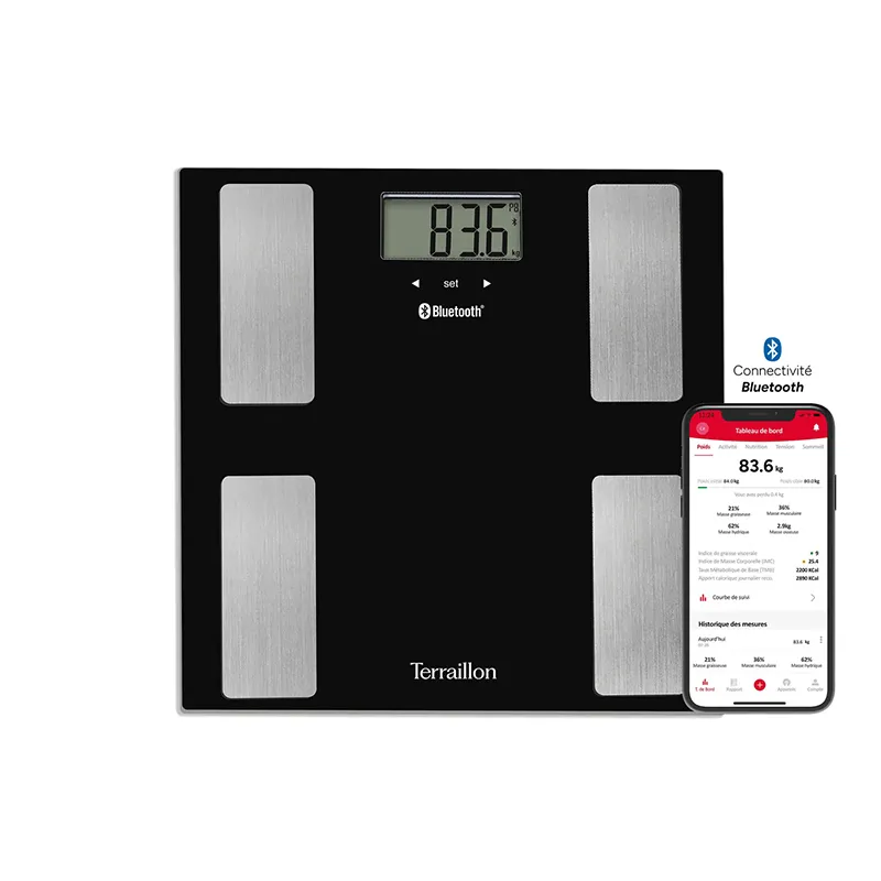 Impédancemètre Bluetooth Smart Connect Noir - TERRAILLON - T15490