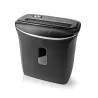 Destructeur de papier 6 feuilles A4 300W 12L Noir - NEDIS - PASH120BKA4
