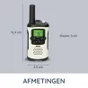 Talkie-walkie 7 km Blanc/Noir - ALECTO - FR175