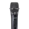 Set de 2 microphones sans fil avec récepteur 6,3 mm Noir - LENCO - MCW020BK