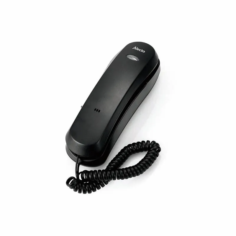 Téléphone filaire fixe simple avec touches mémoire Noir - ALECTO - CW10