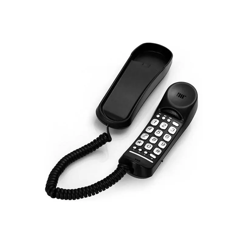 Téléphone filaire fixe simple avec touches mémoire Noir - ALECTO - CW10