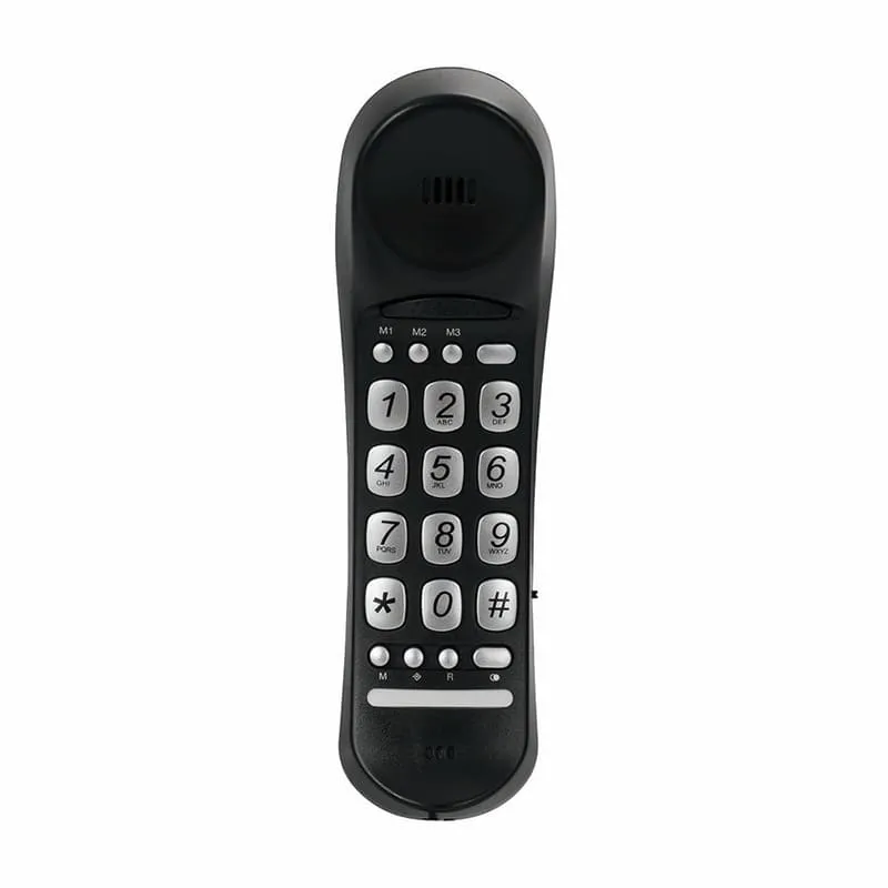 Téléphone filaire fixe simple avec touches mémoire Noir - ALECTO - CW10