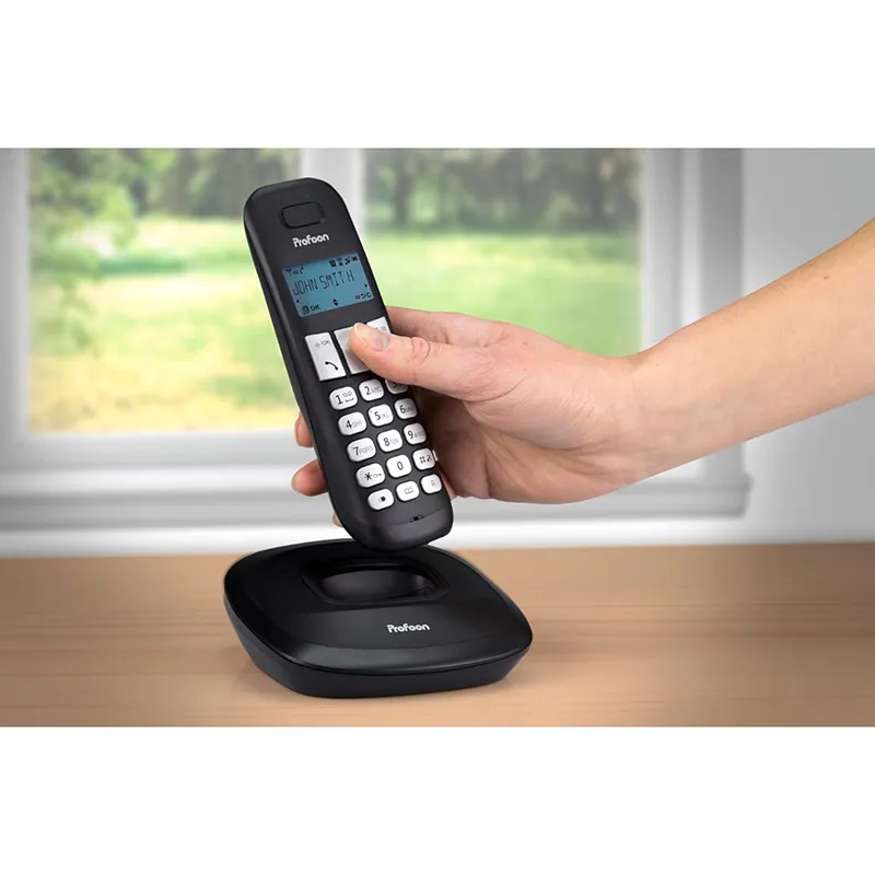 Téléphone sans fil Dect 1 combiné Écran LCD Noir - PROFOON - PDX1100