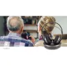 Casque TV sans fil RF Argent/Noir - NEDIS - HPRF210BK