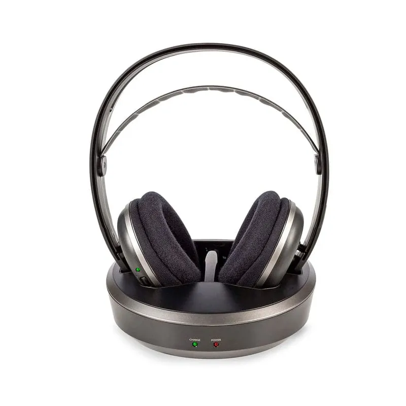 Casque TV sans fil RF Argent/Noir - NEDIS - HPRF210BK
