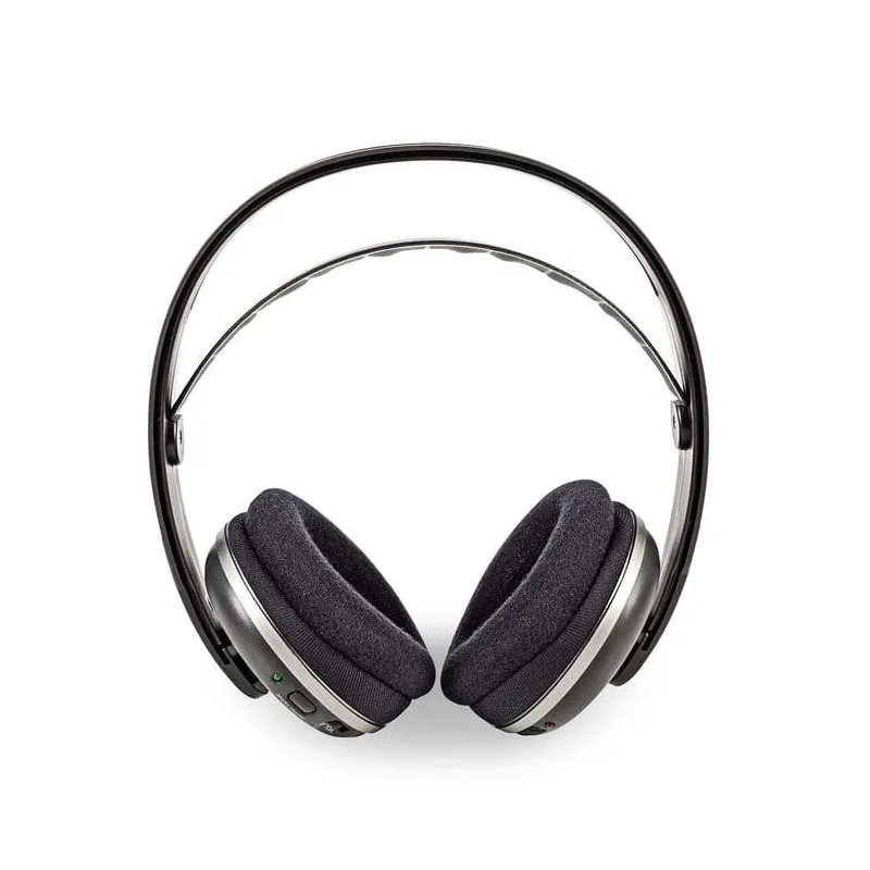 Casque TV sans fil RF Argent/Noir - NEDIS - HPRF210BK