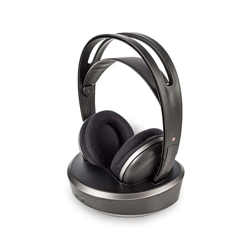 Casque TV sans fil RF Argent/Noir - NEDIS - HPRF210BK