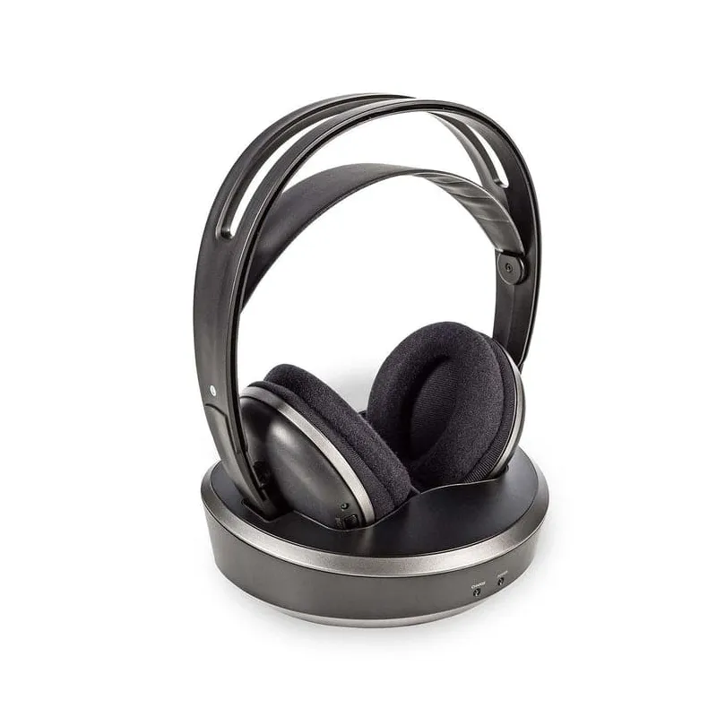 Casque TV sans fil RF Argent/Noir - NEDIS - HPRF210BK