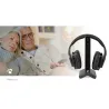 Casque TV sans fil RF 2.4 GHz Noir - NEDIS - HPRF321BK