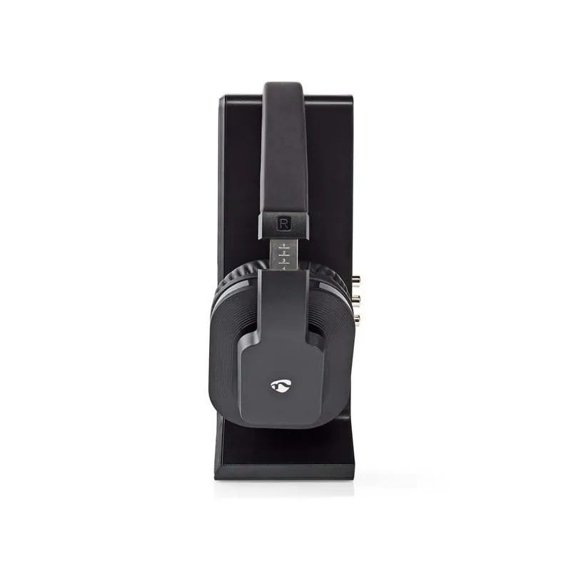 Casque TV sans fil RF 2.4 GHz Noir - NEDIS - HPRF321BK