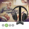 Casque TV sans fil RF 2.4 GHz Noir - NEDIS - HPRF321BK