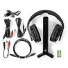Casque TV sans fil RF 2.4 GHz Noir - NEDIS - HPRF321BK