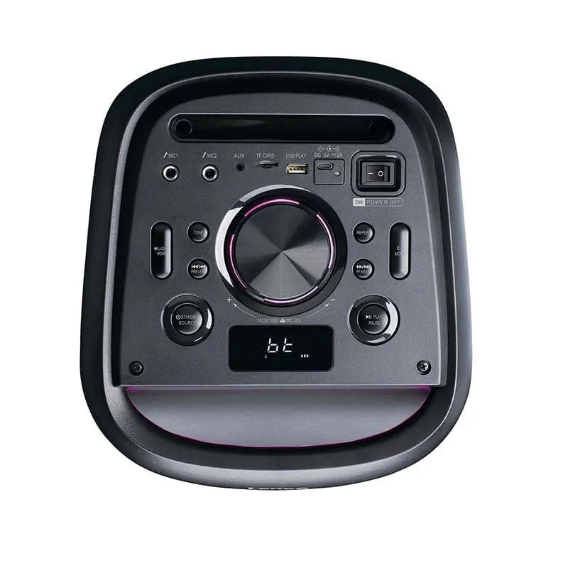 Enceinte bluetooth avec effets lumineux LED 100W Noir - LENCO - PA210BK