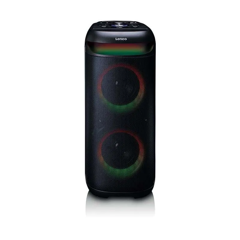 Enceinte bluetooth avec effets lumineux LED 100W Noir - LENCO - PA210BK