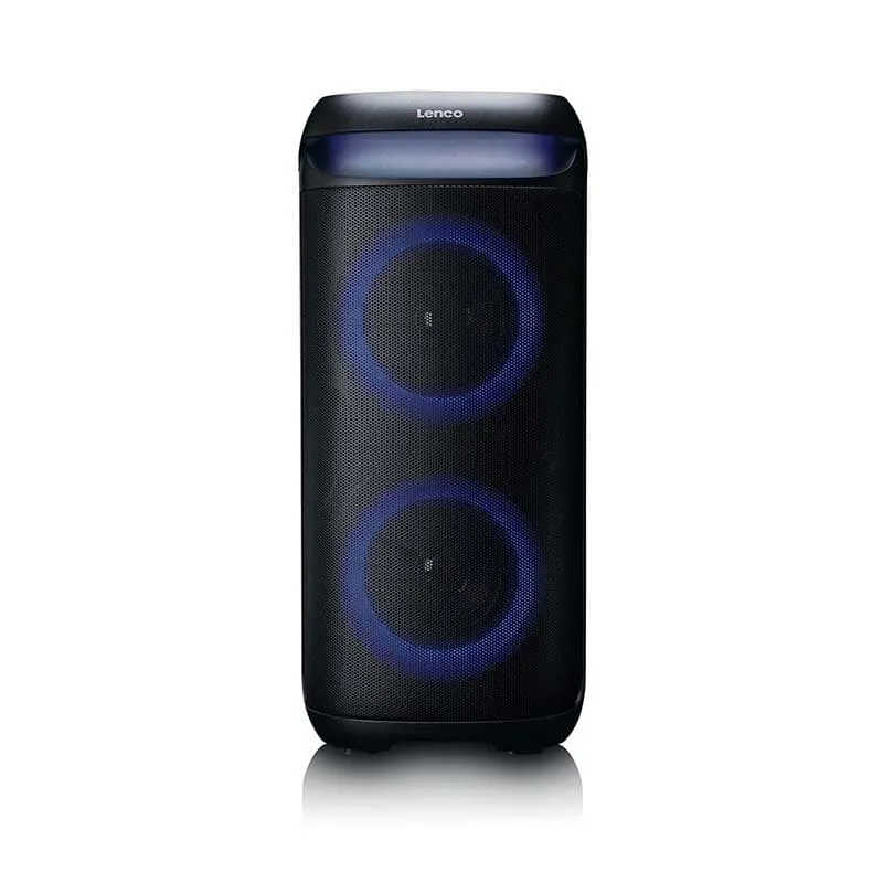 Enceinte bluetooth avec effets lumineux LED 100W Noir - LENCO - PA210BK