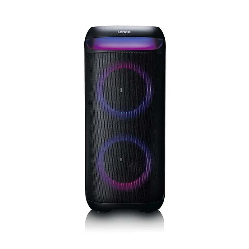 Enceinte bluetooth avec effets lumineux LED 100W Noir - LENCO - PA210BK