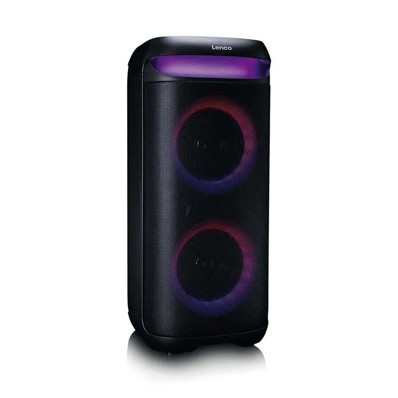 Enceinte bluetooth avec effets lumineux LED 100W Noir - LENCO - PA210BK