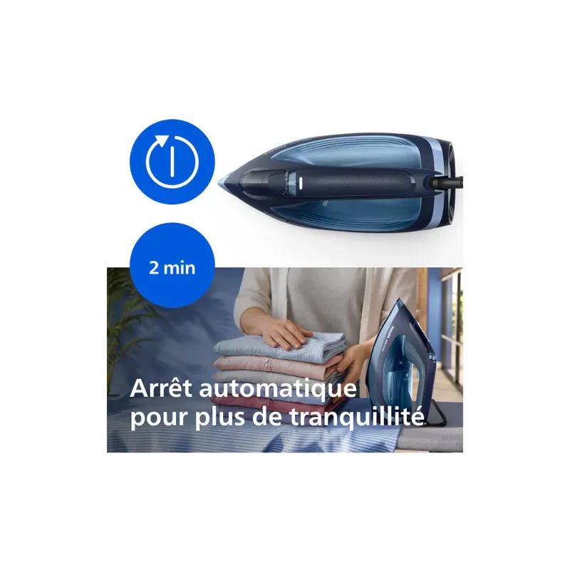 Fer à repasser Série 6000 2600W bleu - PHILIPS - DST6120/20