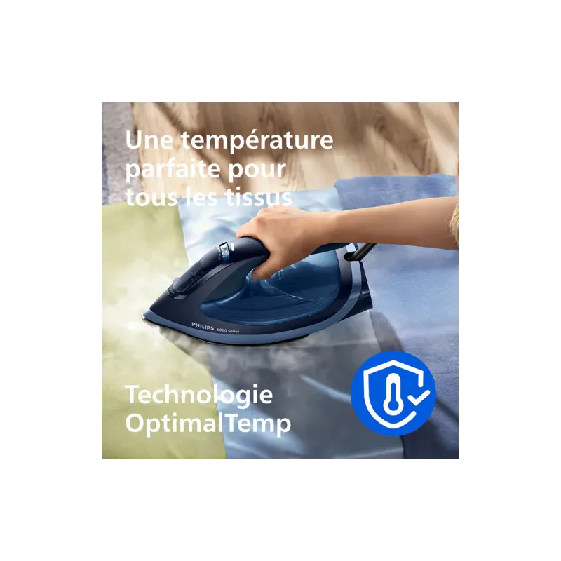 Fer à repasser Série 6000 2600W bleu - PHILIPS - DST6120/20