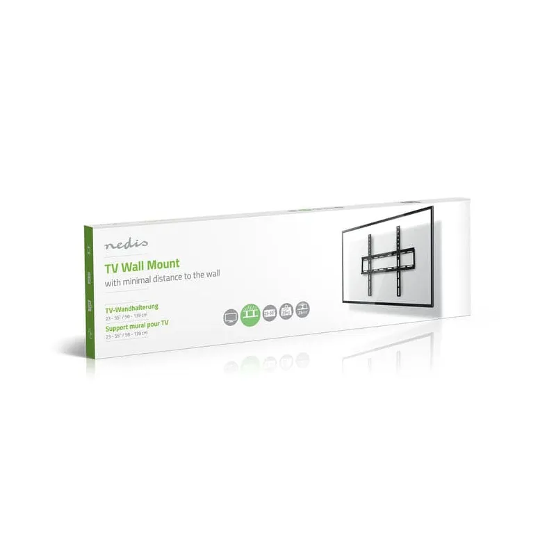 Support mural TV fixe 23-55" Noir - NEDIS - TVWM1031BK