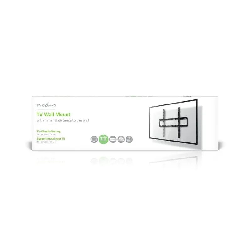 Support mural TV fixe 23-55" Noir - NEDIS - TVWM1031BK