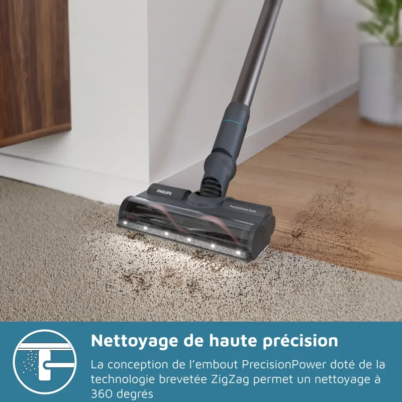 Aspirateur balai sans fil Série 8000 PowerCyclone 12 Aqua noir - PHILIPS - XC8057/1