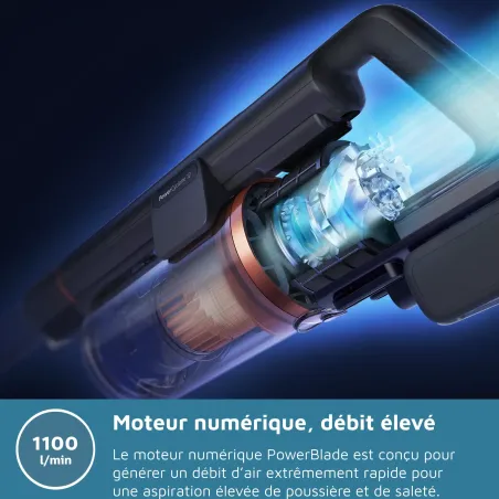 Aspirateur balai sans fil Série 8000 PowerCyclone 12 Aqua noir - PHILIPS - XC8057/1