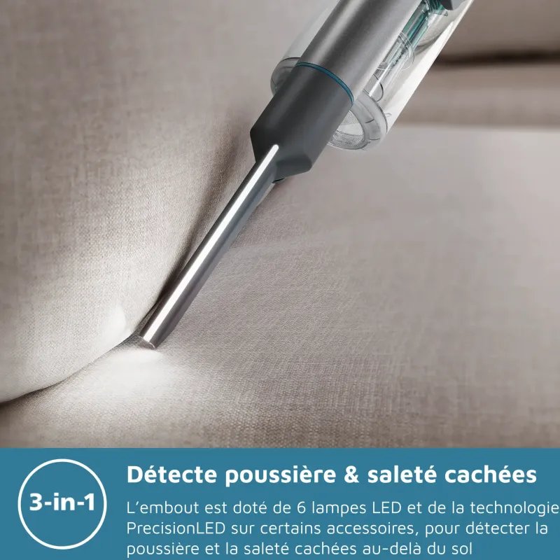 Aspirateur balai sans fil Série 8000 PowerCyclone 12 Aqua noir - PHILIPS - XC8057/1