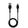 Câble de charge USB-A vers Micro USB 2m Noir - VORTEX - CAB2AMICBLK