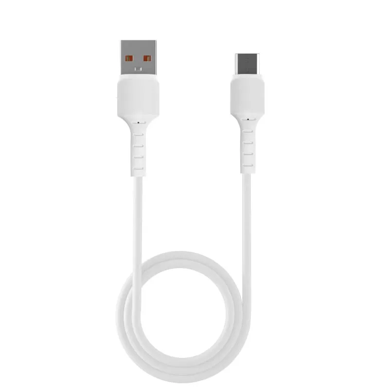 Câble de charge USB-A vers Micro USB 2m Blanc - VORTEX - CAB2AMICWHT