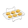 Grille universelle pour friteuse à air 20×12×8 cm Inox - KITCHENCOOK - GRILL20I