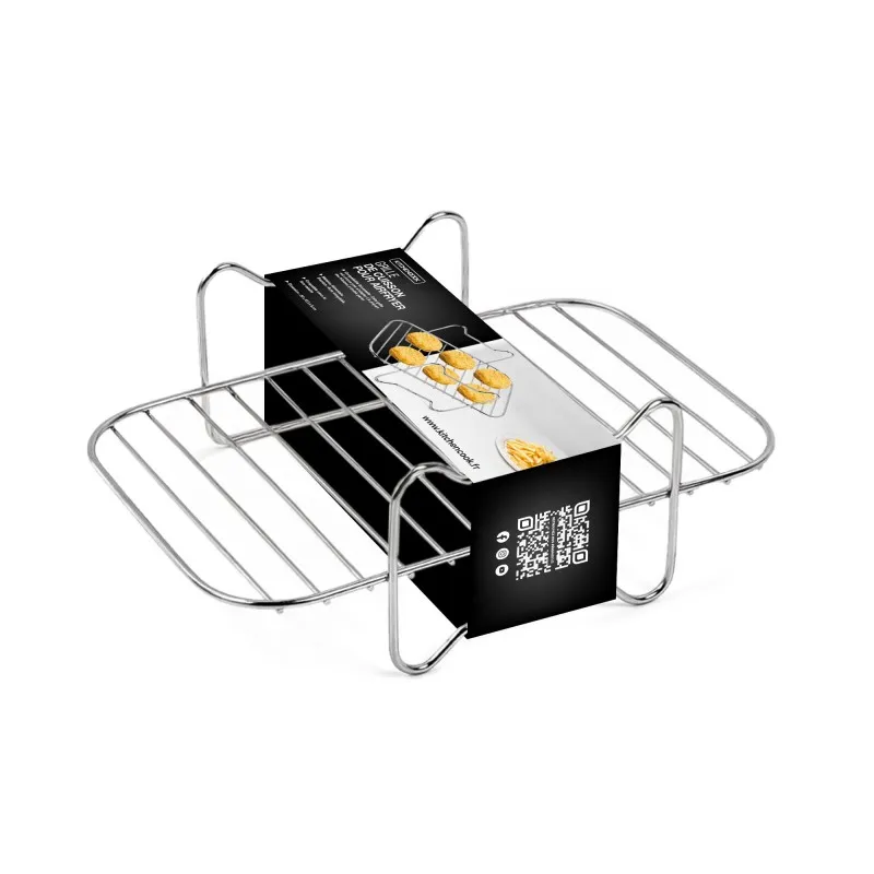 Grille universelle pour friteuse à air 20×12×8 cm Inox - KITCHENCOOK - GRILL20I