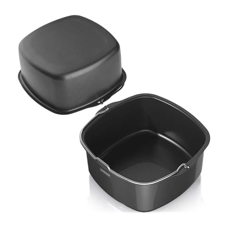 Panier pour friteuse à air 21×22×7 cm Inox - KITCHENCOOK - PANIER20C