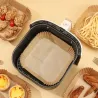 Set de 50 moules papier cuisson carré friteuse à air 23cm - NUFRY - PAPERSQUARE2350