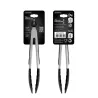 Pince alimentaire en inox et silicone 27 cm Noir - KITCHENCOOK - PINCE27