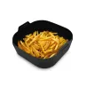 Set de 2 paniers carrés en silicone 21 cm Noir - KITCHENCOOK - SILIPOTSQUAREBLK