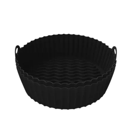 Set de 2 moules ronds en silicone 20 cm Noir - KITCHENCOOK - SILIROUND2BLACK