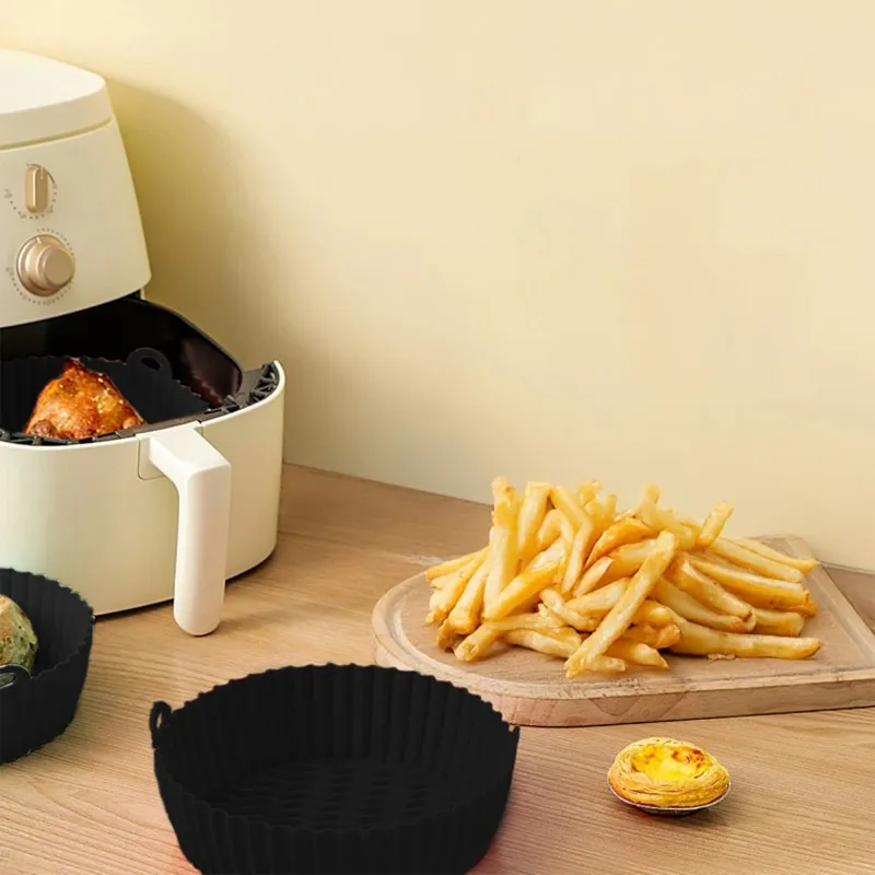 Set de 2 moules ronds en silicone 20 cm Noir - KITCHENCOOK - SILIROUND2BLACK