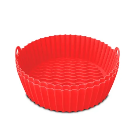Set de 2 moules ronds en silicone 20 cm Rouge - KITCHENCOOK - SILIROUND2RED