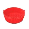 Set de 2 moules ronds en silicone 20 cm Rouge - KITCHENCOOK - SILIROUND2RED