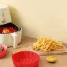 Set de 2 moules ronds en silicone 20 cm Rouge - KITCHENCOOK - SILIROUND2RED