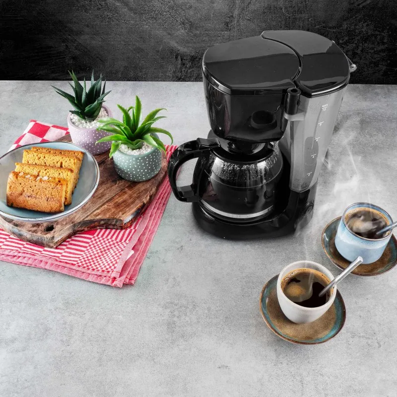 Cafetière filtre 10 tasses 750W 1,25L  Noir - KITCHENCOOK - COSYCOFFEE